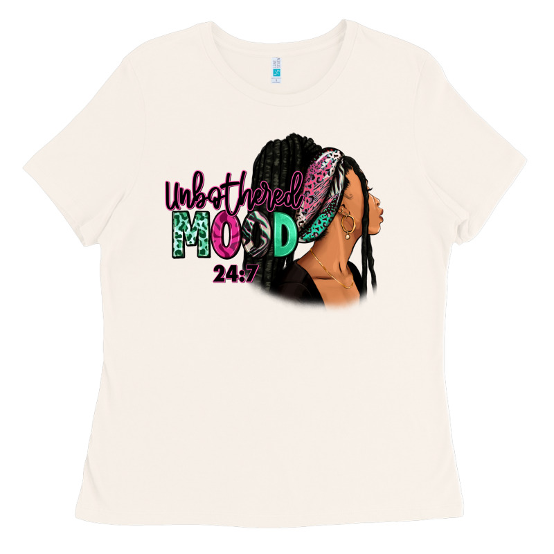 Unbothered Mood 24:7 Ladies Tee by RanaPortraitStore | Teevron