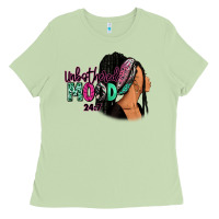 Matcha Unbothered mood 24:7 Ladies Tee - RanaPortraitStore
