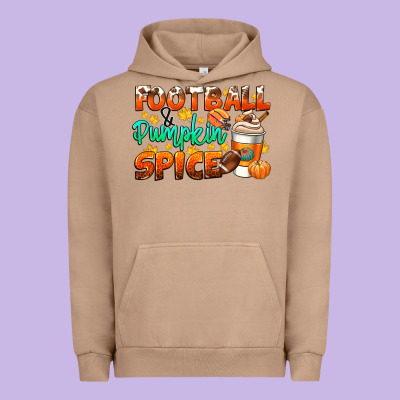 Football Pumpkin Spice Urban Hoodie Designed By Cowgirlartshop