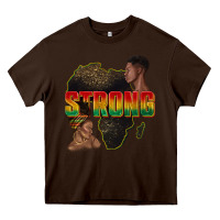 Chocolate Brown strong with glitter Heavy Core Tee - texasbilliewilder