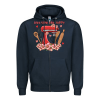 Navy bake same one happy Zipper Hoodie - MaliasSmallBusiness