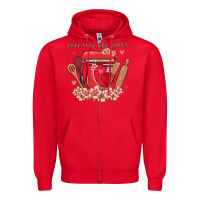 Red bake same one happy Zipper Hoodie - MaliasSmallBusiness