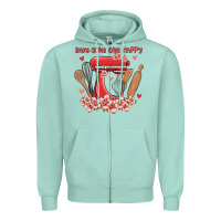 Seafoam bake same one happy Zipper Hoodie - MaliasSmallBusiness