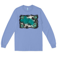 Colony Blue gemstones background Long Sleeve Tee - BarkalooDesign
