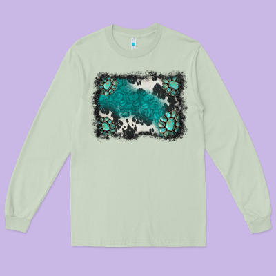 Gemstones Background Long Sleeve Tee Designed By Barkaloodesign