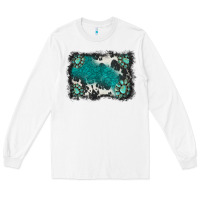 White gemstones background Long Sleeve Tee - BarkalooDesign