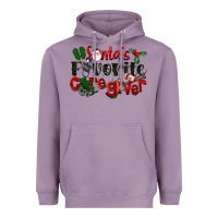 Lavender Santa's Favorite Caregiver Christmas Heavyweight Hoodie - LillyAllenDesigns