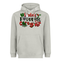 Santa's Favorite Caregiver Christmas Heavyweight Hoodie | Teevron