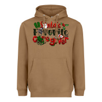 Toasted Coconut Santa's Favorite Caregiver Christmas Heavyweight Hoodie - LillyAllenDesigns