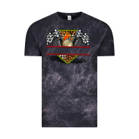 Cloud Black race flag and race equipment Vintage Tee - AdoDesignShop