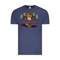 Vintage Denim race flag and race equipment Vintage Tee - AdoDesignShop