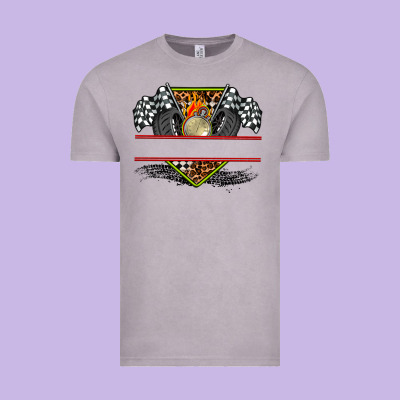 Race Flag And Race Equipment Vintage Tee Designed By Adodesignshop