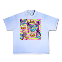 Grape Ice hello summer and beer seamless pattern Urban Heavy Tee - BundleAndBundleShop