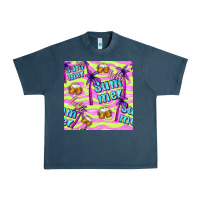 Midnight Navy hello summer and beer seamless pattern Urban Heavy Tee - BundleAndBundleShop