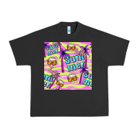 Pigment Black hello summer and beer seamless pattern Urban Heavy Tee - BundleAndBundleShop