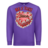 Purple 100 that bitch Premium Sweatshirt - Artiststas