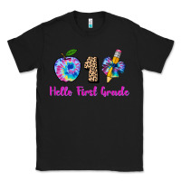 Black hello first grade tie dye 3200x2400 Classic Tee - AdoDesignShop