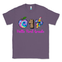 Lavender hello first grade tie dye 3200x2400 Classic Tee - AdoDesignShop