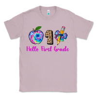 Lilac hello first grade tie dye 3200x2400 Classic Tee - AdoDesignShop