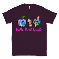 Plum hello first grade tie dye 3200x2400 Classic Tee - AdoDesignShop