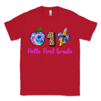 Red hello first grade tie dye 3200x2400 Classic Tee - AdoDesignShop