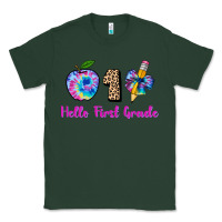 Sports Green hello first grade tie dye 3200x2400 Classic Tee - AdoDesignShop