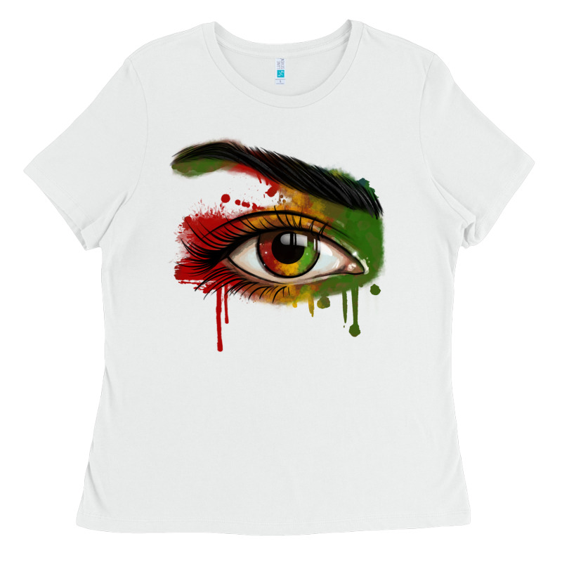 Watercolor Juneteenth Eyes Ladies Tee by RanaPortraitStore | Teevron