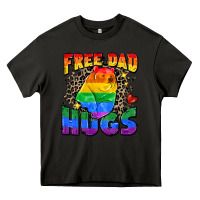 Asphalt free dad hugs Heavy Core Tee - Zillion Design Studio