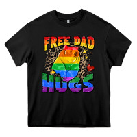 Black free dad hugs Heavy Core Tee - Zillion Design Studio
