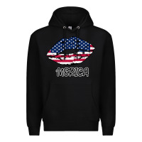 Black American lip Premium Hoodie - Bettercallsaul