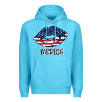 Ocean Blue American lip Premium Hoodie - Bettercallsaul