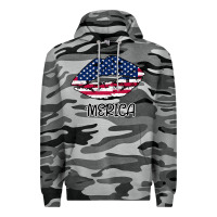 Slate Camo American lip Premium Hoodie - Bettercallsaul