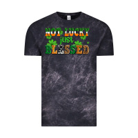 Cloud Black not lucky just blessed Vintage Tee - AdoDesignShop