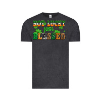 Vintage Black not lucky just blessed Vintage Tee - AdoDesignShop