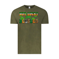 Vintage Olive not lucky just blessed Vintage Tee - AdoDesignShop