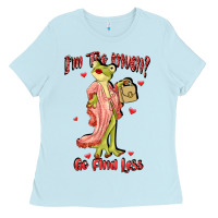 Baby Blue im too much go find less boujee frog funny Ladies Tee - JahusDesignShop