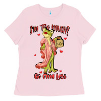 Bubblegum Pink im too much go find less boujee frog funny Ladies Tee - JahusDesignShop