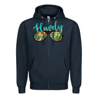 Navy western howdy police sunglasses Zipper Hoodie - NancyCooperArtShop