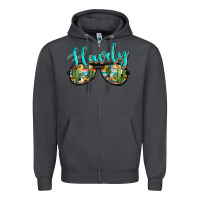 Smoke western howdy police sunglasses Zipper Hoodie - NancyCooperArtShop