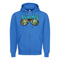 True Royal western howdy police sunglasses Zipper Hoodie - NancyCooperArtShop