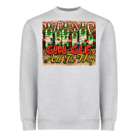 Gin Gle Christmas Gin Bottles Heavyweight Sweatshirt | Teevron