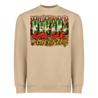 Mushroom GIN GLE Christmas gin bottles Heavyweight Sweatshirt - AdoDesignShop