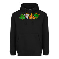 Black christmas tree cookies Heavyweight Hoodie - LillyAllenDesigns