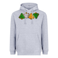Heather Grey christmas tree cookies Heavyweight Hoodie - LillyAllenDesigns