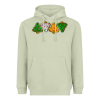 Matcha christmas tree cookies Heavyweight Hoodie - LillyAllenDesigns