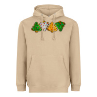 Mushroom christmas tree cookies Heavyweight Hoodie - LillyAllenDesigns