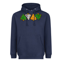 Navy christmas tree cookies Heavyweight Hoodie - LillyAllenDesigns
