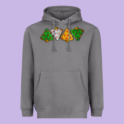 Christmas Tree Cookies Heavyweight Hoodie Designed By Lillyallendesigns