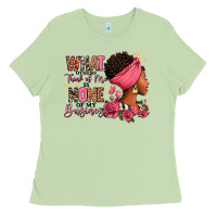 Matcha What other think of me is none of my business afro Ladies Tee - RanaPortraitStore
