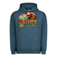 Pigment Midnight Navy gather together Urban Hoodie - CowGirlArtShop